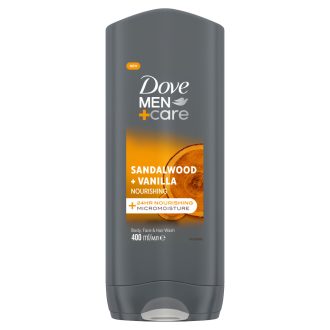   Dove Men+Care Sandalwood + Vanilla tusfürdő testre, arcra, hajra 400 ml