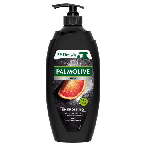 Palmolive Men Energising 3in1 férfi pumpás tusfürdő 750 ml