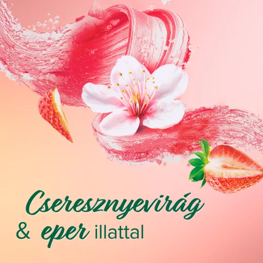 Palmolive Gentle Massage bőrradírozó tusfürdő cseresznyevirág és eper illattal 250 ml