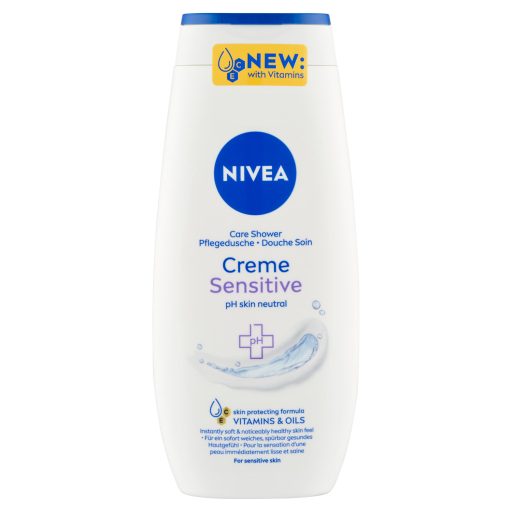 NIVEA Creme Sensitive gyengéd krémtusfürdő 250 ml