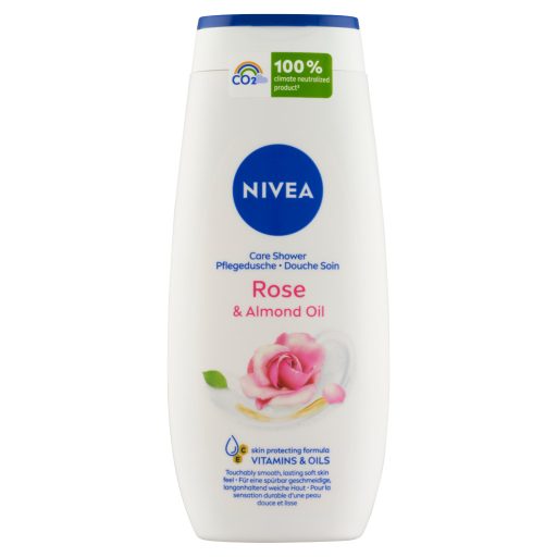 NIVEA Rose & Almond Oil ápoló hatású krémtusfürdő 250 ml