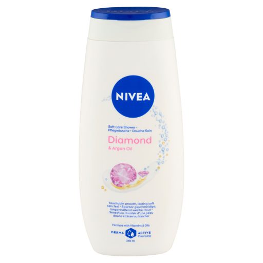 NIVEA Diamond & Argan Oil ápoló hatású krémtusfürdő 250 ml