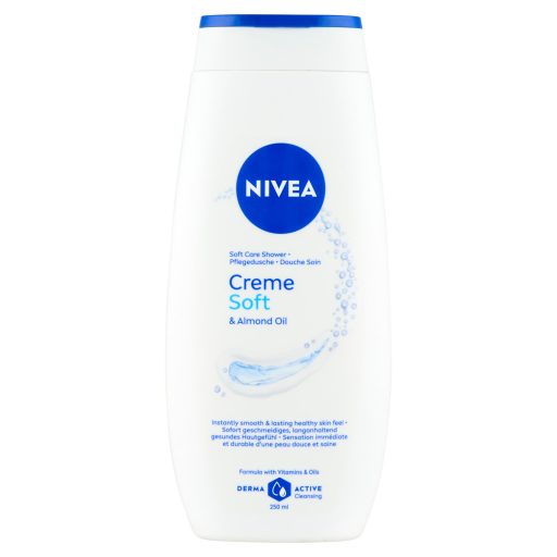 NIVEA Creme Soft & Almond Oil krémtusfürdő 250 ml