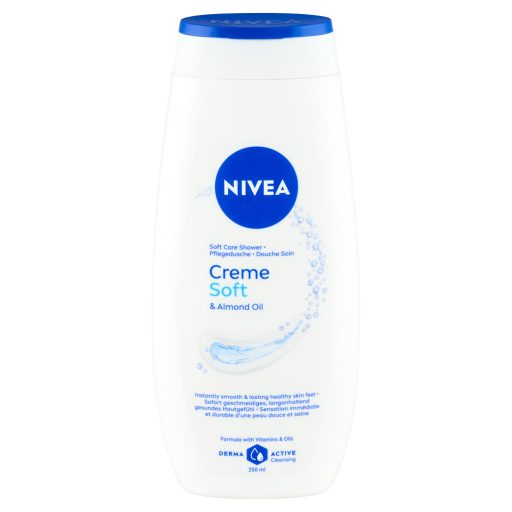 NIVEA Creme Soft & Almond Oil krémtusfürdő 250 ml