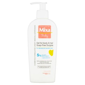   Mixa tusfürdő és sampon babáknak 250ml 2in1 tápláló pumpás
