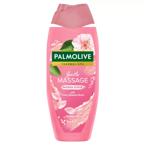 Palmolive Thermal Spa Gentle Massage bőrradirozó tusfürdő cseresznyevirág illattal 500 ml