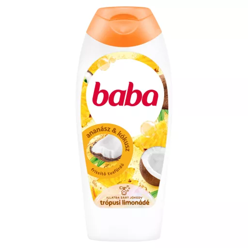 Baba Trópusi Limonádé frissítő tusfürdő ananász és kókusz illat 400 ml