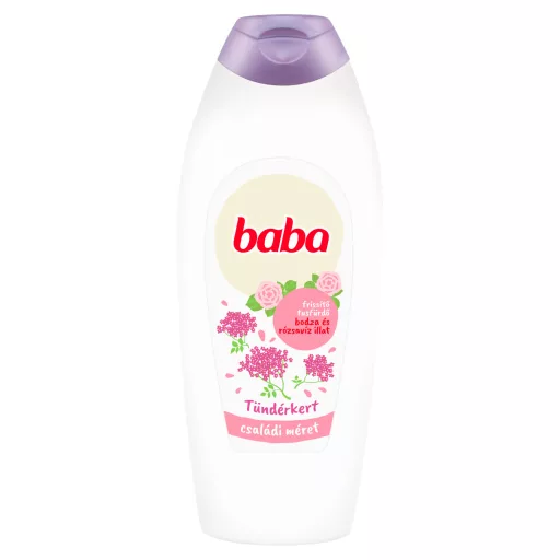 Baba Tündérkert bodza és rózsavíz illat frissítő tusfürdő 750 ml