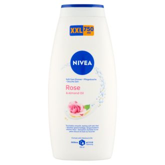 NIVEA Rose & Almond Oil krémtusfürdő XXL 750 ml
