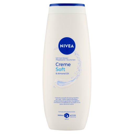NIVEA Creme Soft & Almond Oil krémtusfürdő 500 ml