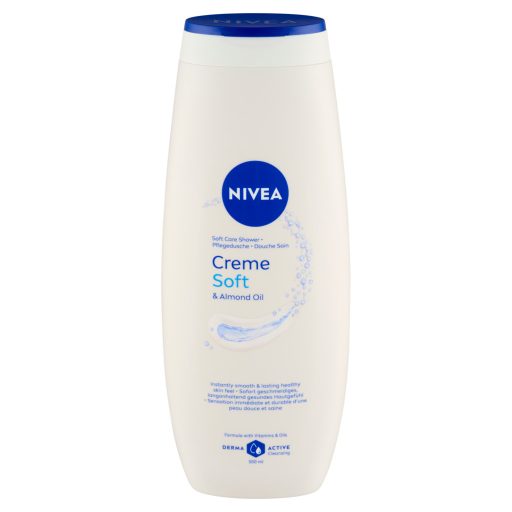 NIVEA Creme Soft & Almond Oil krémtusfürdő 500 ml