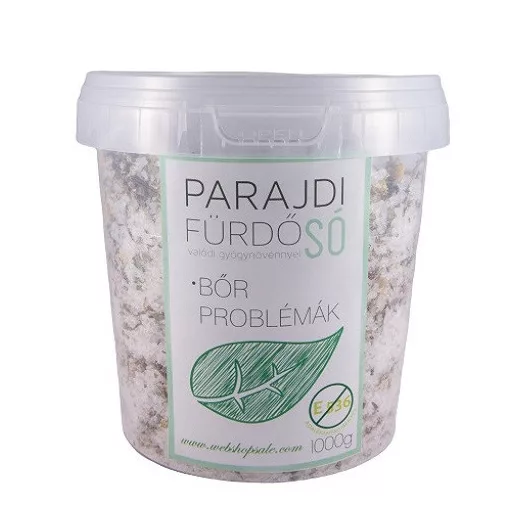 Parajdi Fürdősó 1000g Bőr Problémák Kezelésére Valódi Gyógynövényekkel