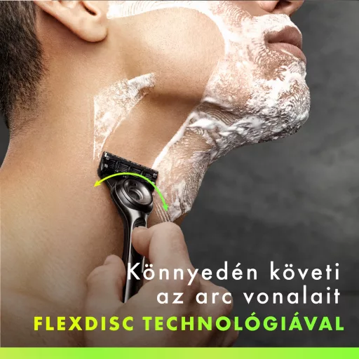 GilletteLabs Borotva Bőrradírral, 1 db Markolat, 1 db Borotvabetét, 1 db Fali Borotvatartó