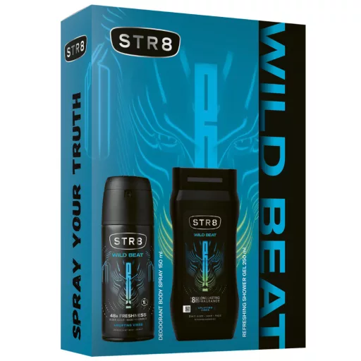 STR8 ajándékcs. Wild Beat deo 150ml + tusf 250ml