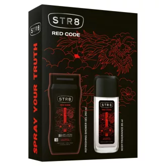   STR8 Red Code hajtógáz nélküli parfüm spray & tusfürdő ajándékcsomag