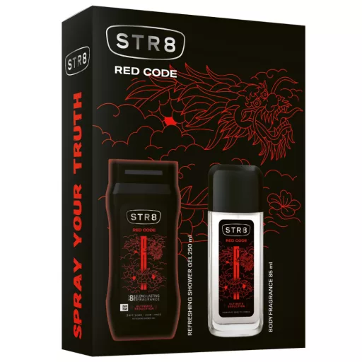 STR8 ajándékcs. Red Code Natural spray 85ml + tusfürdő 250ml
