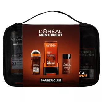   L'Oréal Men Expert Barber ajándékcsomag – Szakáll- és bőrhidratáló 50 ml+Roll-on 50 ml+Tusfürdő 300 ml+Neszesszer