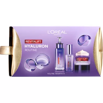   L'Oréal Revitalift Filler ajándékcsomag – Arcszérum 30 ml +Szemkörnyékápoló szérum 20 ml+Arckrém 50 ml+Neszesszer