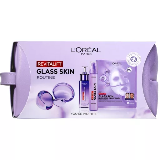 L'Oréal Revitalift Filler 2 ajándékcsomag – Arcmaszk 25 g + Arcszérum 30 ml + Arckrém 50 ml + Neszesszer