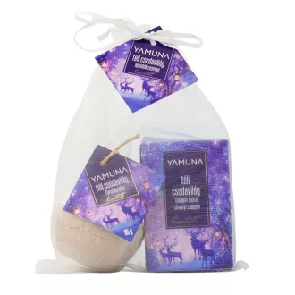   Yamuna ajándékcsomag Téli csodavilág organzában szappan 110g+fürdőbomba 95g