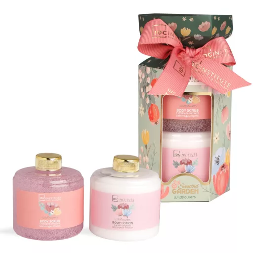 IDC INS. ajándékcs. Scented Garden Vadvirágok testradír és testápoló 2 részes 