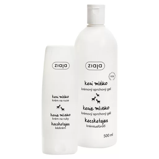 Ziaja ajándékcs. tusfürdő 500ml kecsketejes + kézkrém 80ml kecsketejes