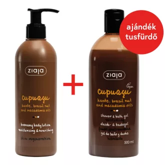   Ziaja ajándékcs. testápoló 300ml cupuacu + tusfürdő 500ml cupuacu