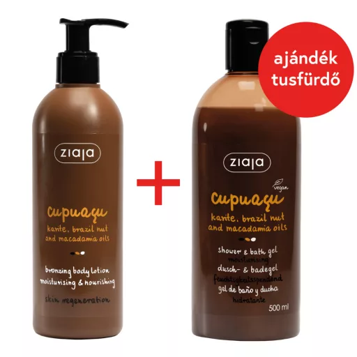 Ziaja ajándékcs. testápoló 300ml cupuacu + tusfürdő 500ml cupuacu