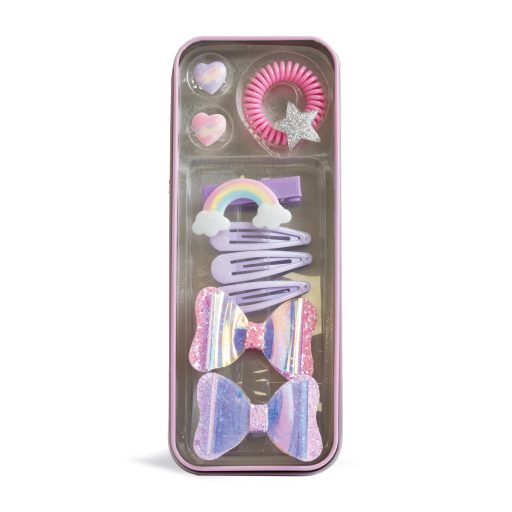 Martinelia hajdíszítő készlet Unicorn fém doboz 