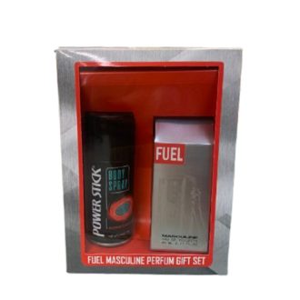 Fuel Silver Edt 80ml + Power stick deo spray 79g