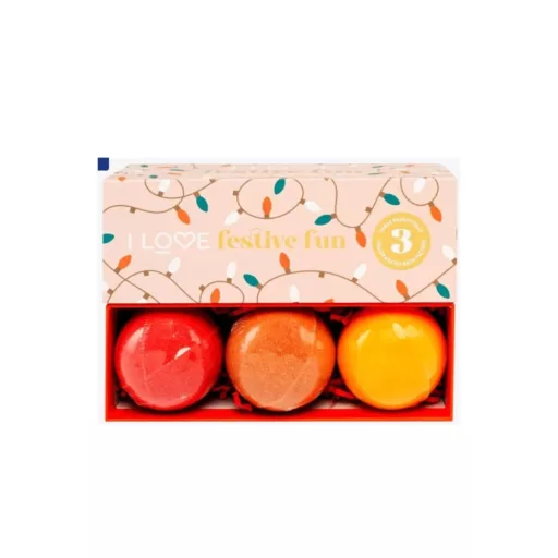 I LOVE Special Moments ünnepi fürdőbomba szett 3x150g