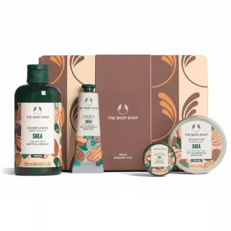   The Body Shop ajándékcs. tuskr. 250ml + tvaj. 50ml + avaj. 10ml + kkr. 30ml Shea vegan