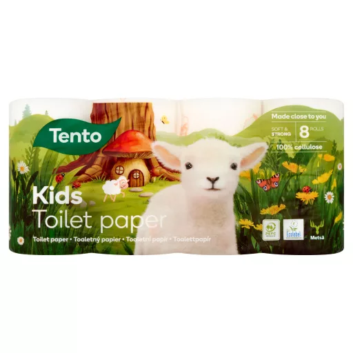 Tento Kids toalettpapír 3 rétegű 8 tekercs