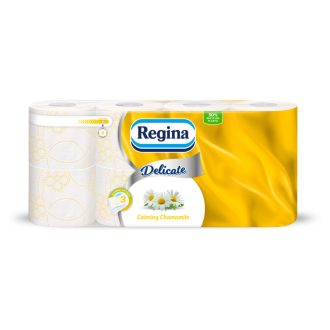 Regina Delicate wc papír 8 tekercses 3 rétegű Chamomila