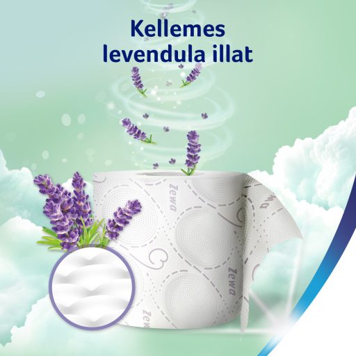 Zewa Deluxe Lavender Dreams toalettpapír 3 rétegű 16 tekercs