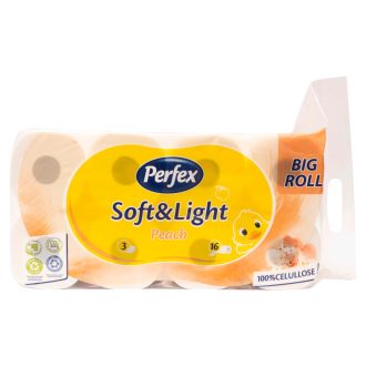   Perfex wc papír 16 tekercses 3 rétegű Soft&Light Barack 2000 lap