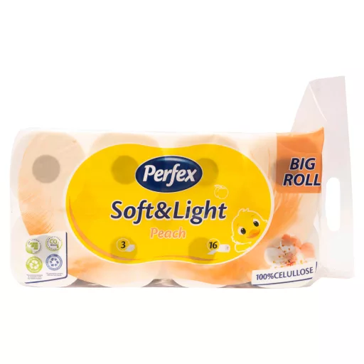 Perfex wc papír 16 tekercses 3 rétegű Soft&Light Barack 2000 lap