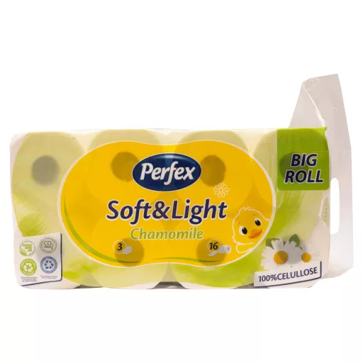 Perfex Soft & Light Chamomile toalett papír 3 rétegű 16 tekercs