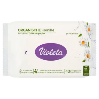 Violeta nedves WC-papír kamilla kivonattal 40 db