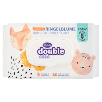   Violeta Double Care nedves WC-papír gyerekeknek körömvirág kivonattal és zöld teával 60 db