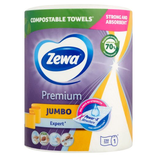 Zewa Premium Jumbo háztartási papírtörlő 3 rétegű 1 tekercs