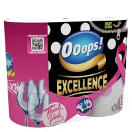   Ooops! Excellence Champion Edition háztartási papírtörlő 3 rétegű 2 tekercs