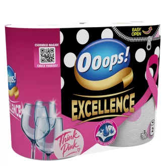   Ooops! Excellence Champion Edition háztartási papírtörlő 3 rétegű 2 tekercs