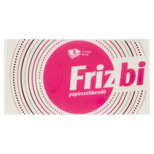Frizbi papírzsebkendő 3 rétegű 80 db