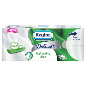   Regina Delicate Refreshing Aloe papír zsebkendő 3 rétegű 90 db