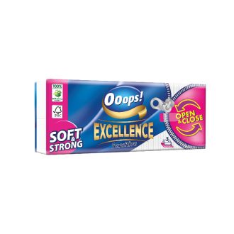   Ooops! Excellence papírzsebkendő 90db-os 3 rétegű Sensitive Open&Close