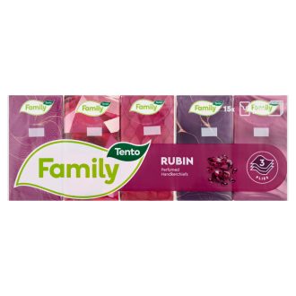 Tento Family Rubin papírzsebkendő 3 rétegű 10 x 15 db