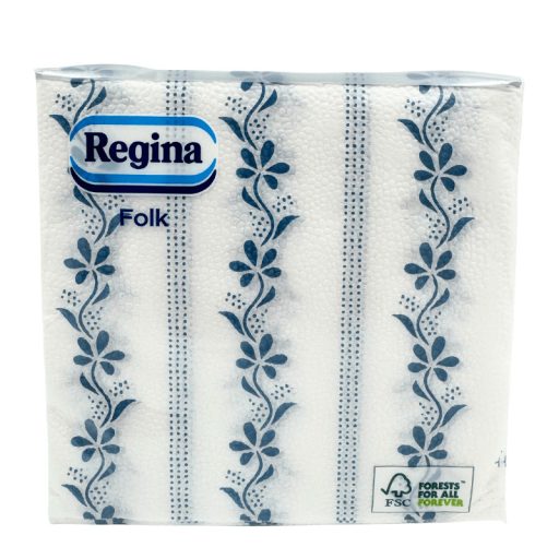Regina szalvéta 1 rétegű 33x33 cm 45db Folk (Kékfestő)