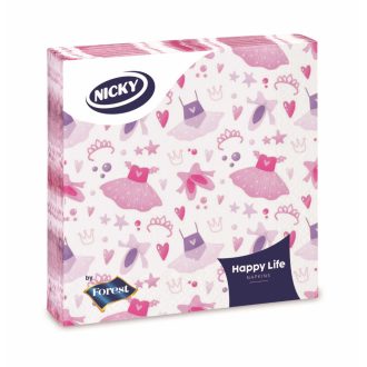 Nicky szalvéta 20db Childrend 3 rétegű - Ballerina