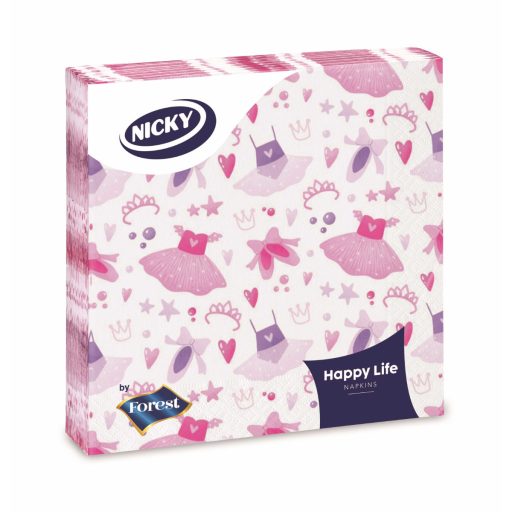 Nicky szalvéta 20db Childrend 3 rétegű - Ballerina
